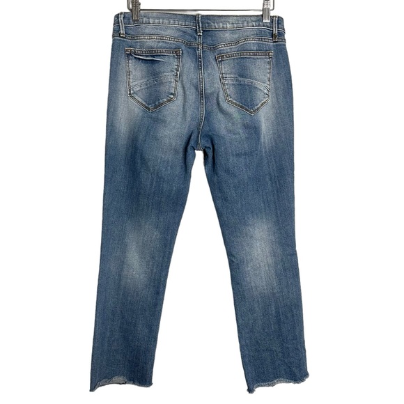 Driftwood Candace Cropped Distressed Raw Hem Jeans - Picture 4 of 7